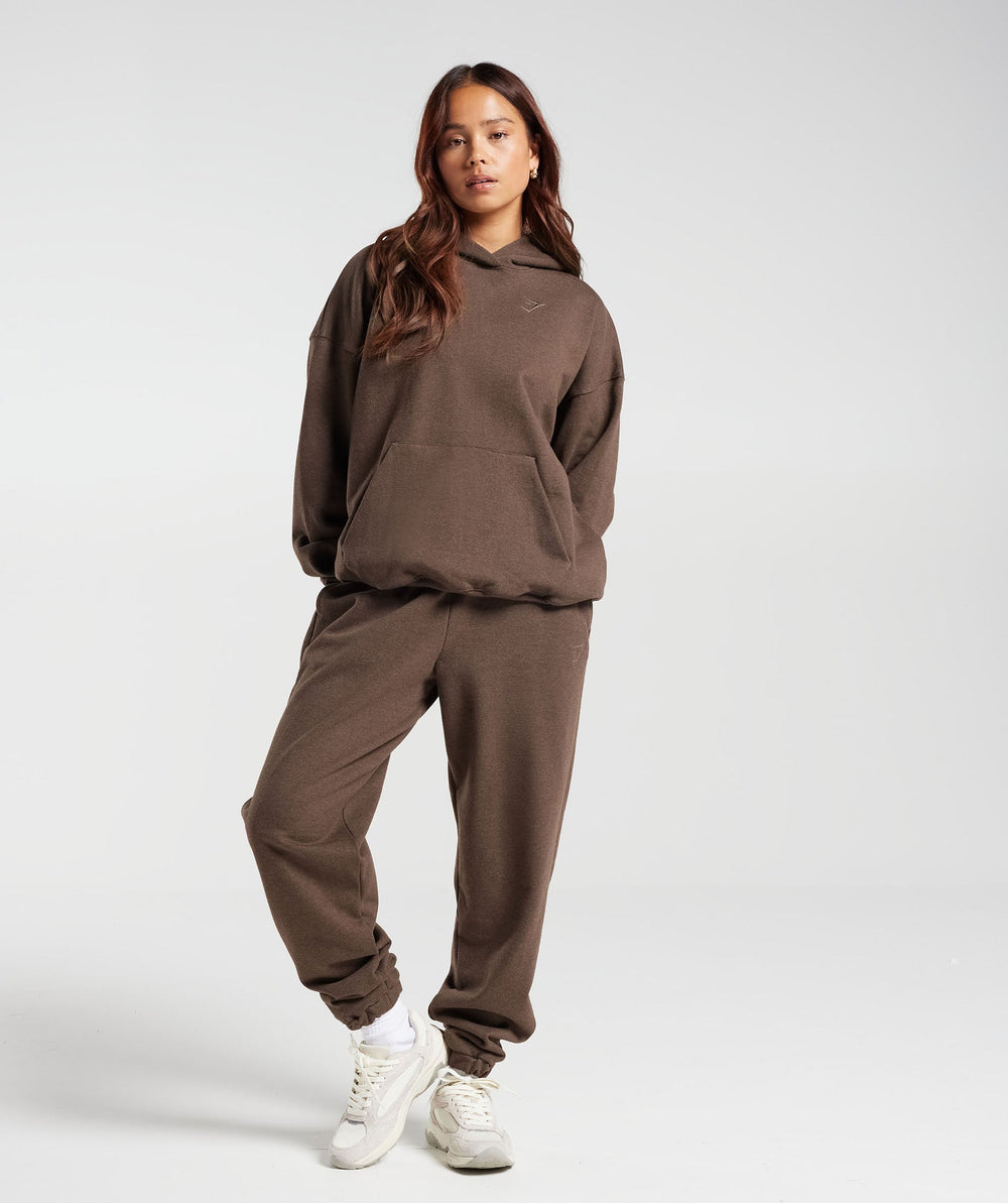 Rest Day Sweats Hoodie - Cozy Brown Marl