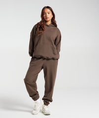 Rest Day Sweats Hoodie - Cozy Brown Marl