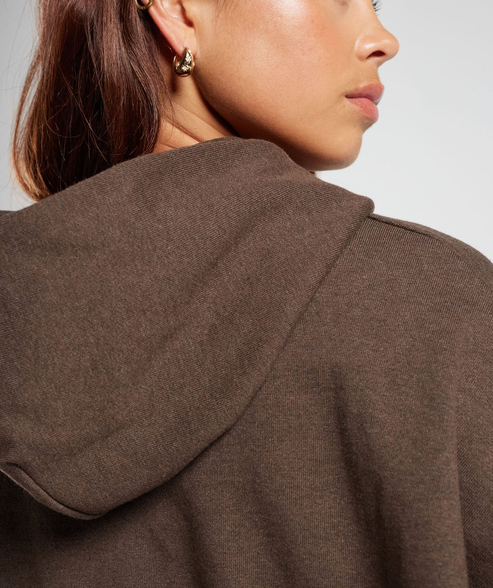 Rest Day Sweats Hoodie - Cozy Brown Marl