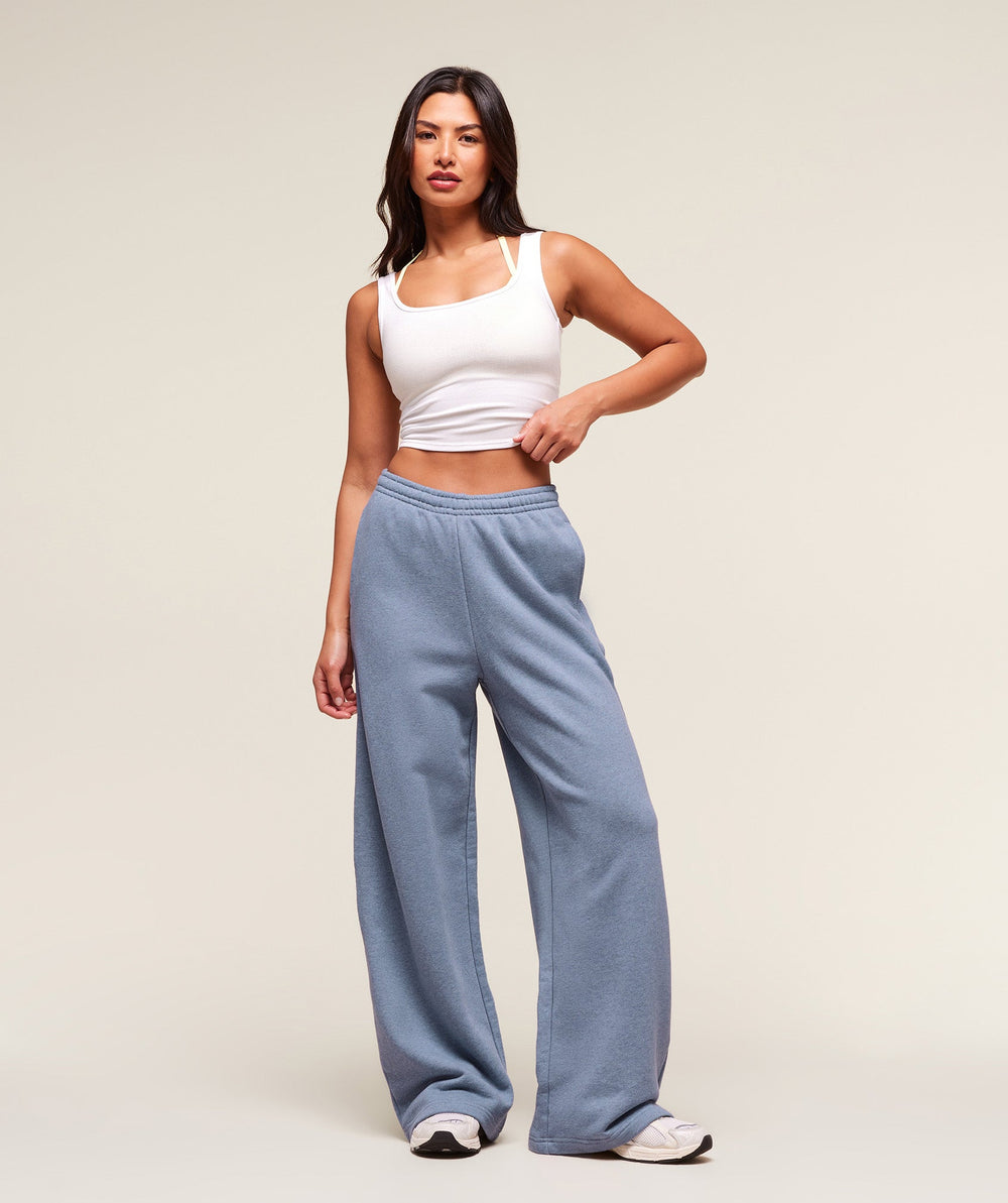 Rest Day Sweats 2.0 Wide Leg Jogger - Bros Worn Blue Marl