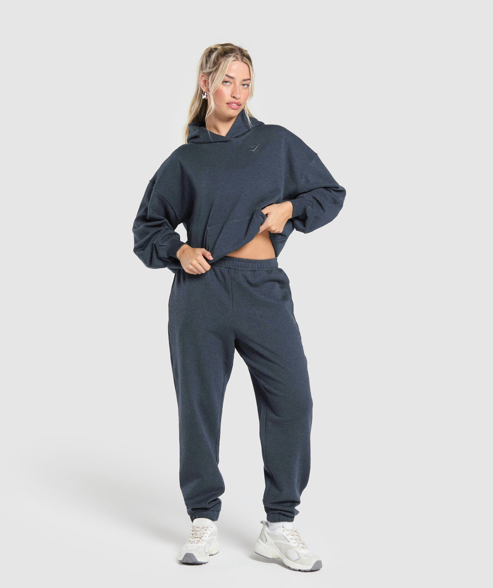 Rest Day Sweats Hoodie - Indigo Blue Marl