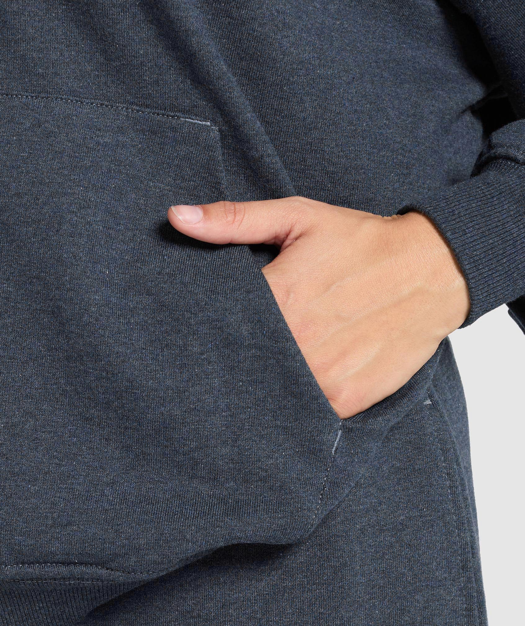 Rest Day Sweats Hoodie - Indigo Blue Marl