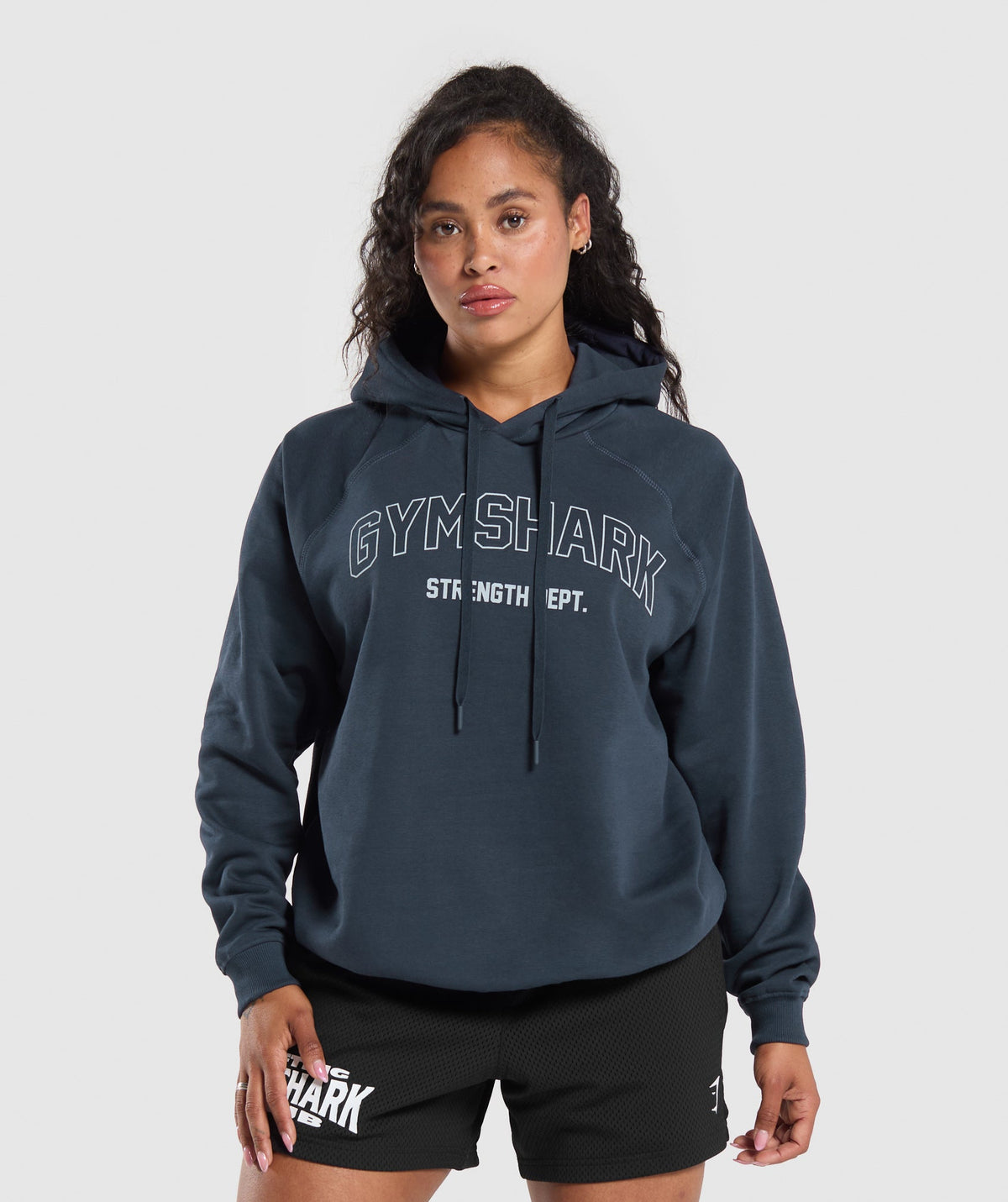 Strength Department Oversized Hoodie - Heavy Blue
