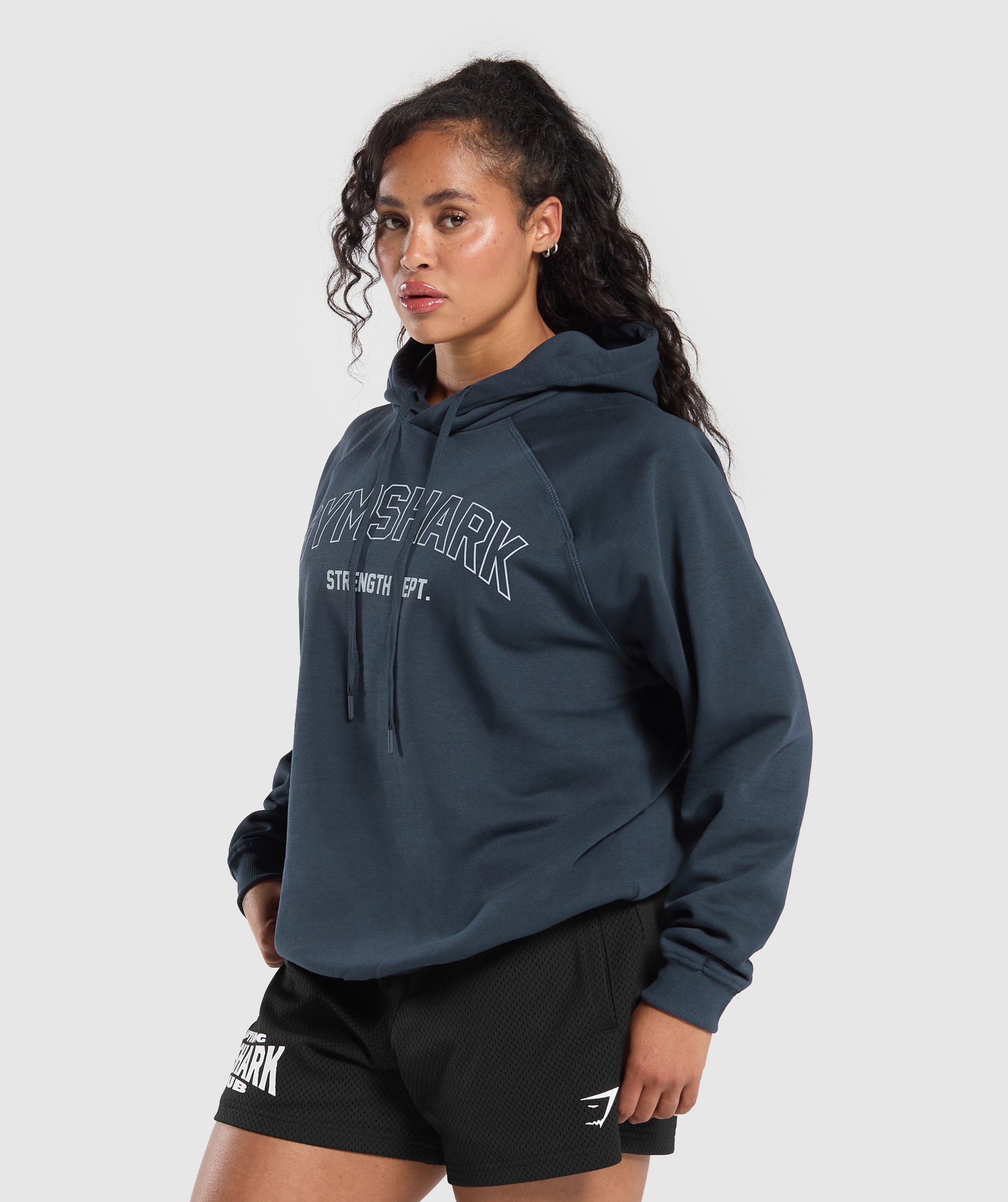 Strength Department Oversized Hoodie - Heavy Blue