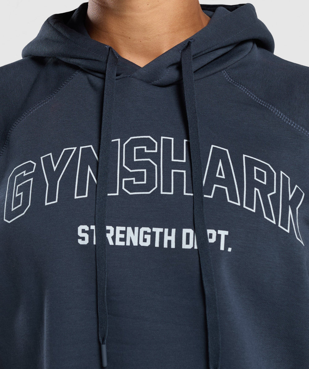 Strength Department Oversized Hoodie - Heavy Blue