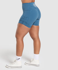 Legacy Logo Tight Shorts - Success Blue