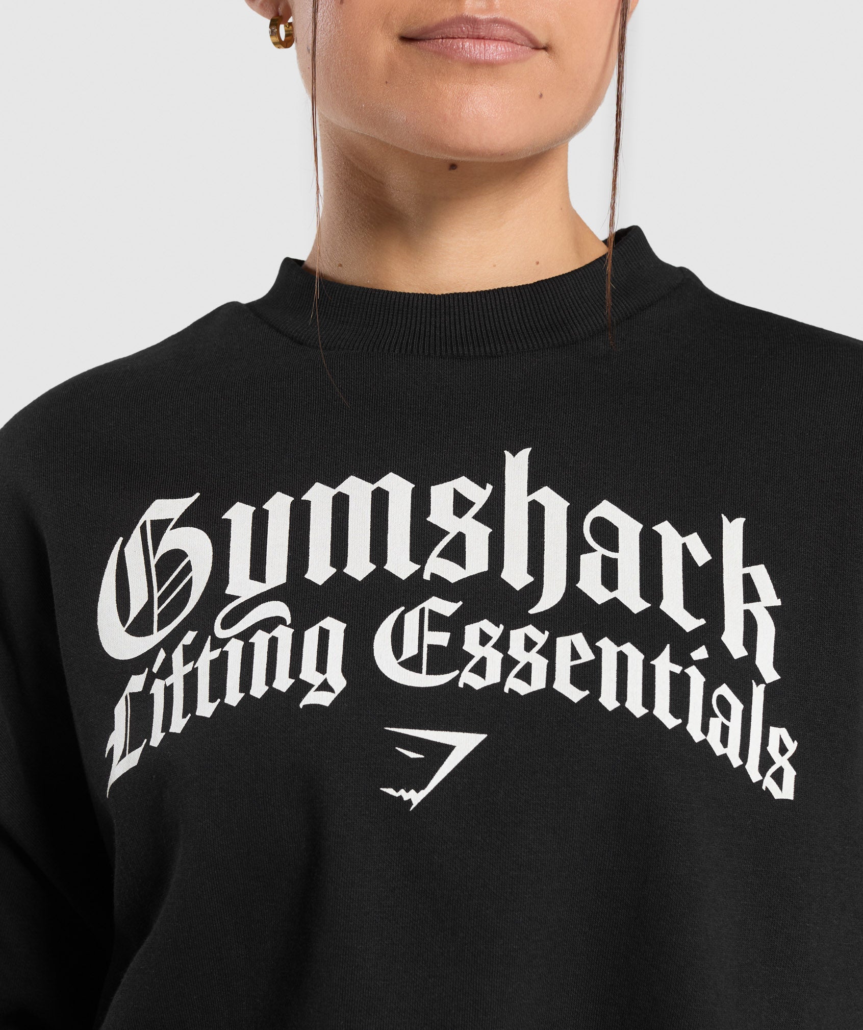 Lifting Essentials Oversized Sweatshirt - Black