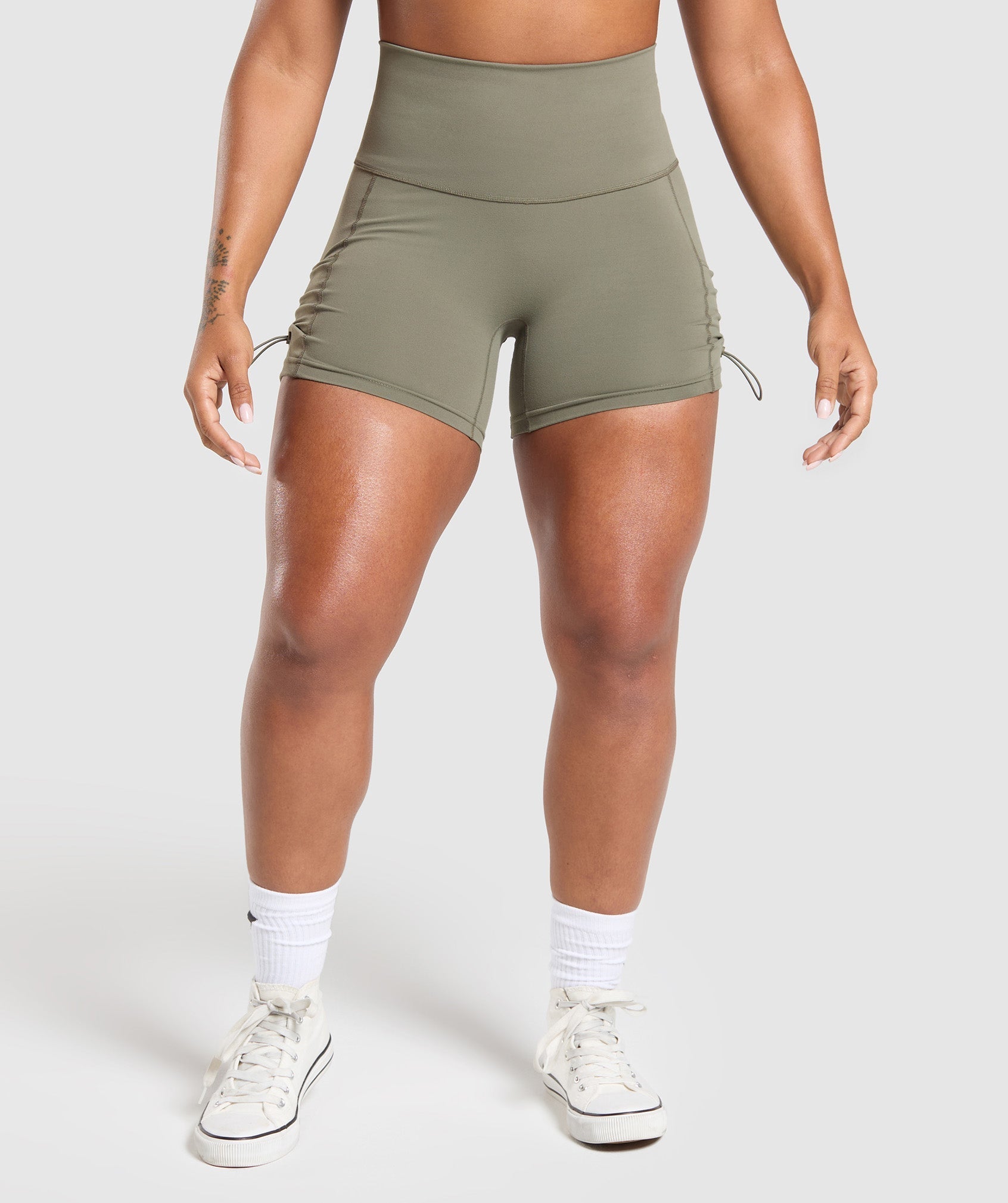 Legacy Logo Tight Shorts - Base Green