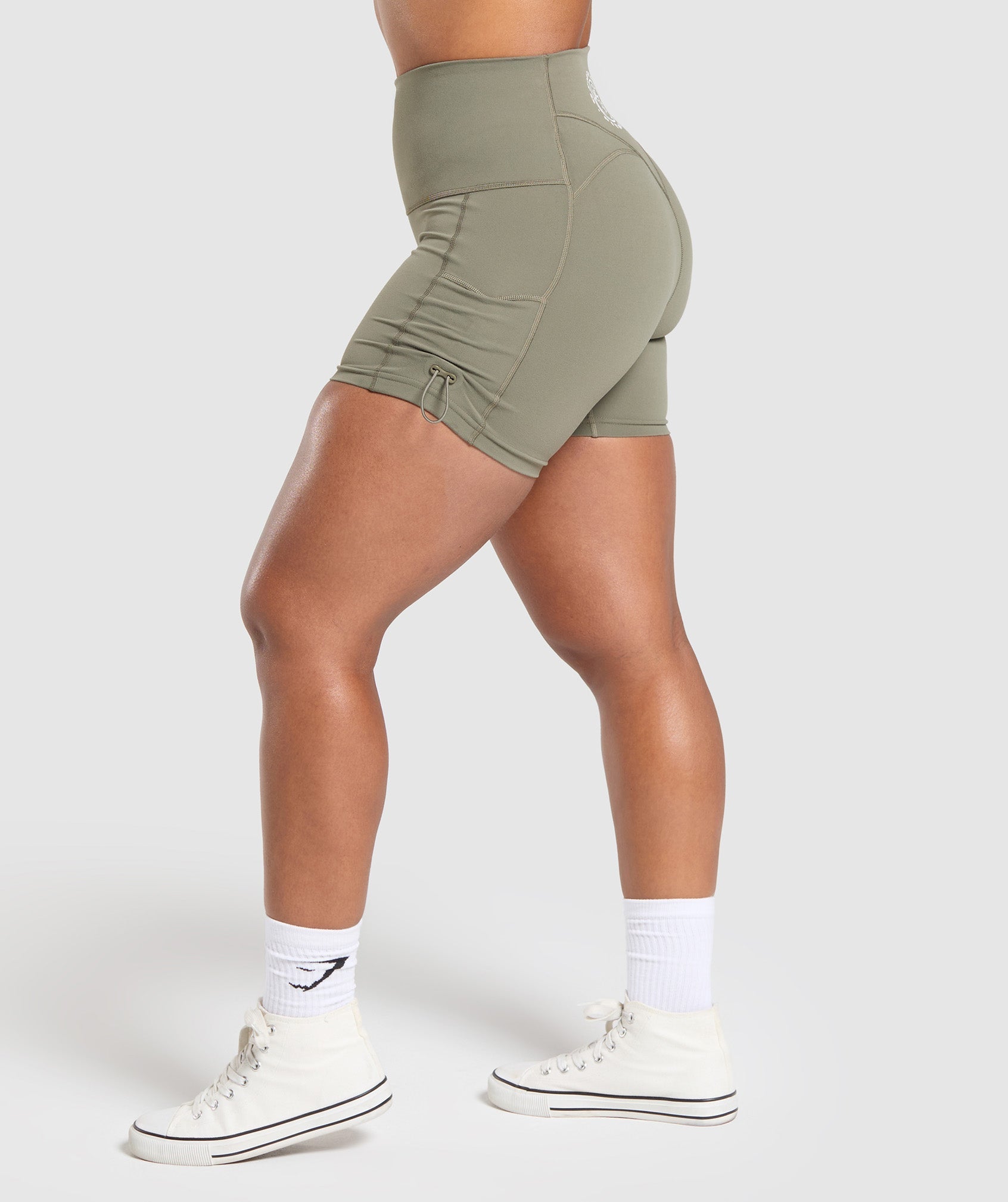Legacy Logo Tight Shorts - Base Green