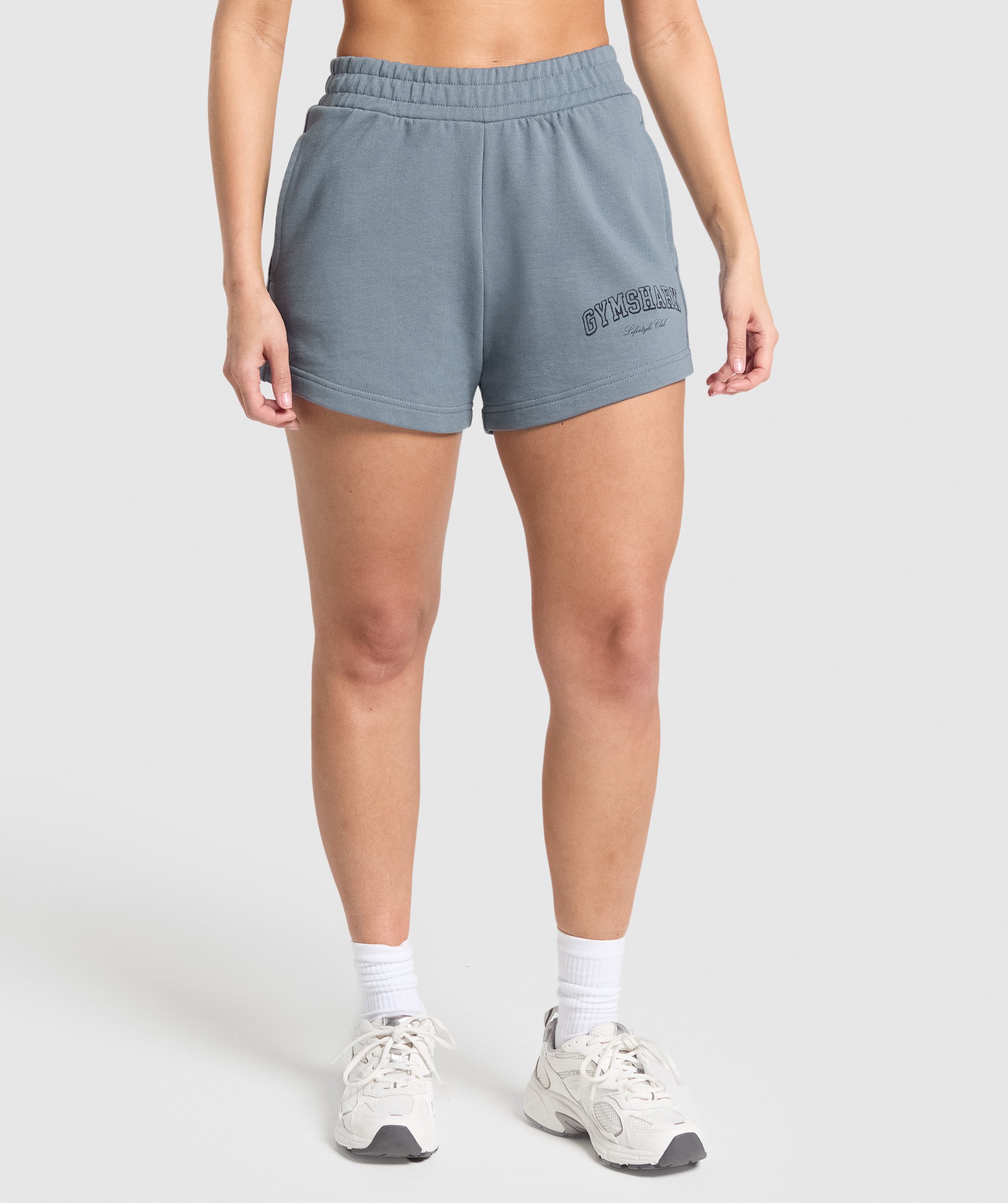 Campus Classics Graphic Sweat Shorts - Iron Blue