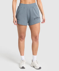 Campus Classics Graphic Sweat Shorts - Iron Blue