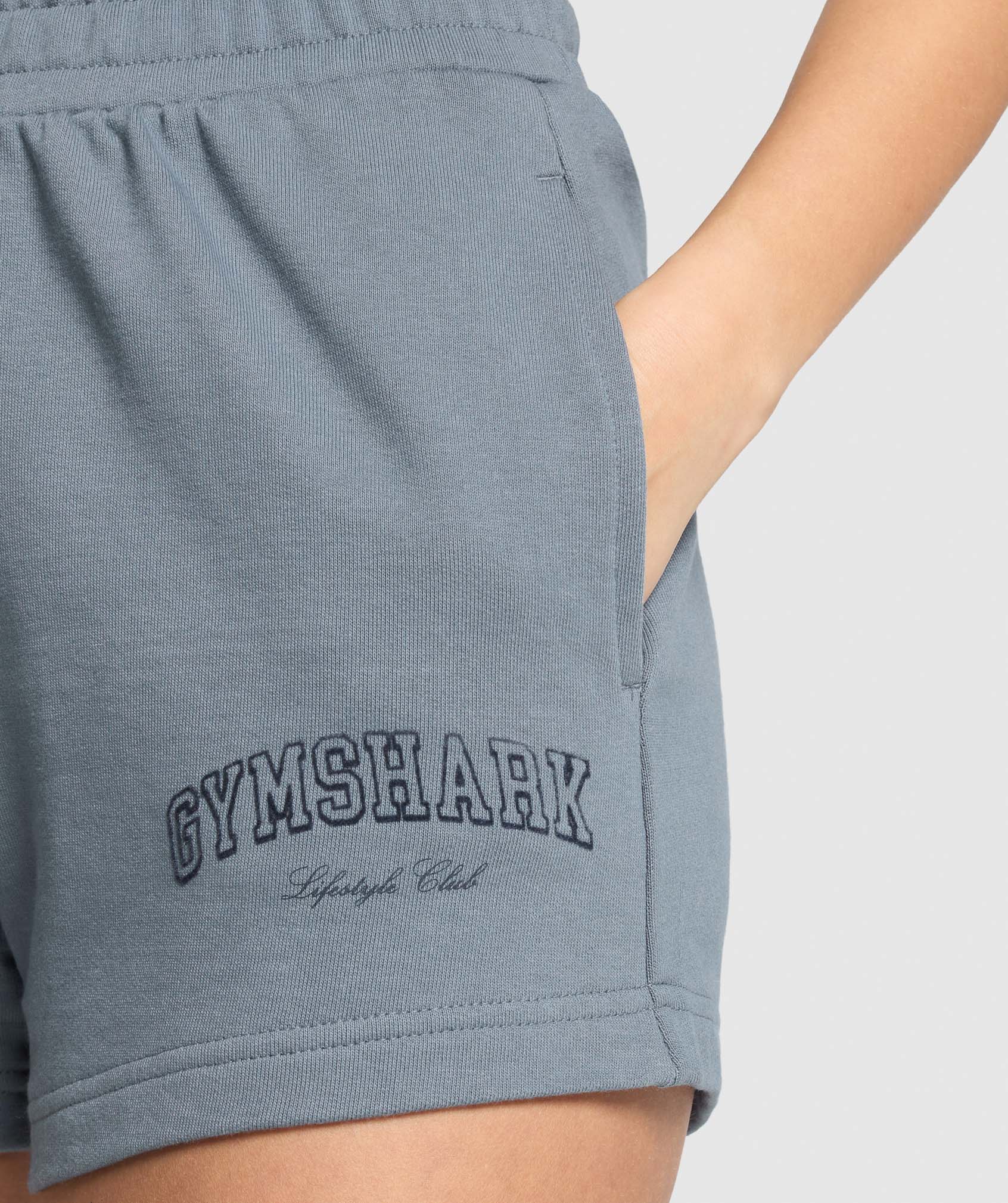 Campus Classics Graphic Sweat Shorts - Iron Blue