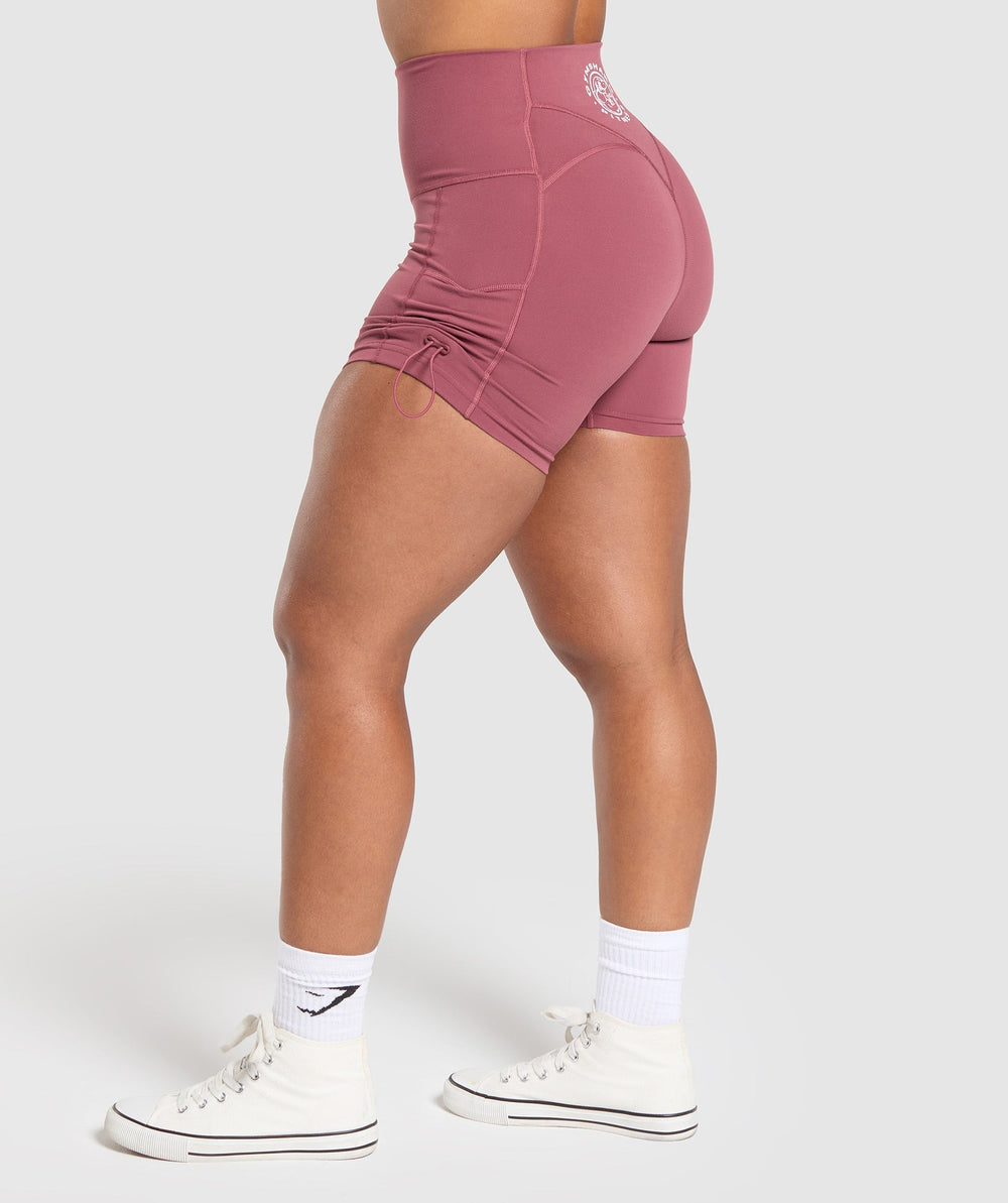 Legacy Logo Tight Shorts - Washed Berry Pink
