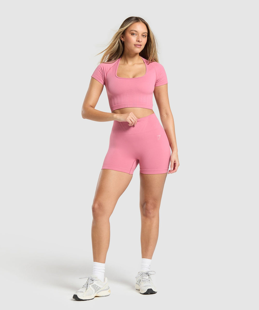Corset Seamless Shorts - Sunset Pink