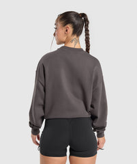 Lifting Essentials Oversized Sweatshirt - Greyed Purple