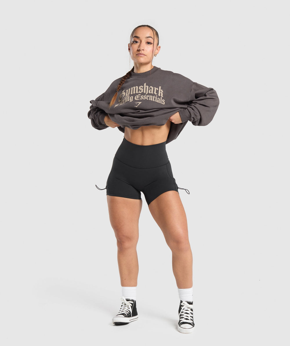 Lifting Essentials Oversized Sweatshirt - Greyed Purple