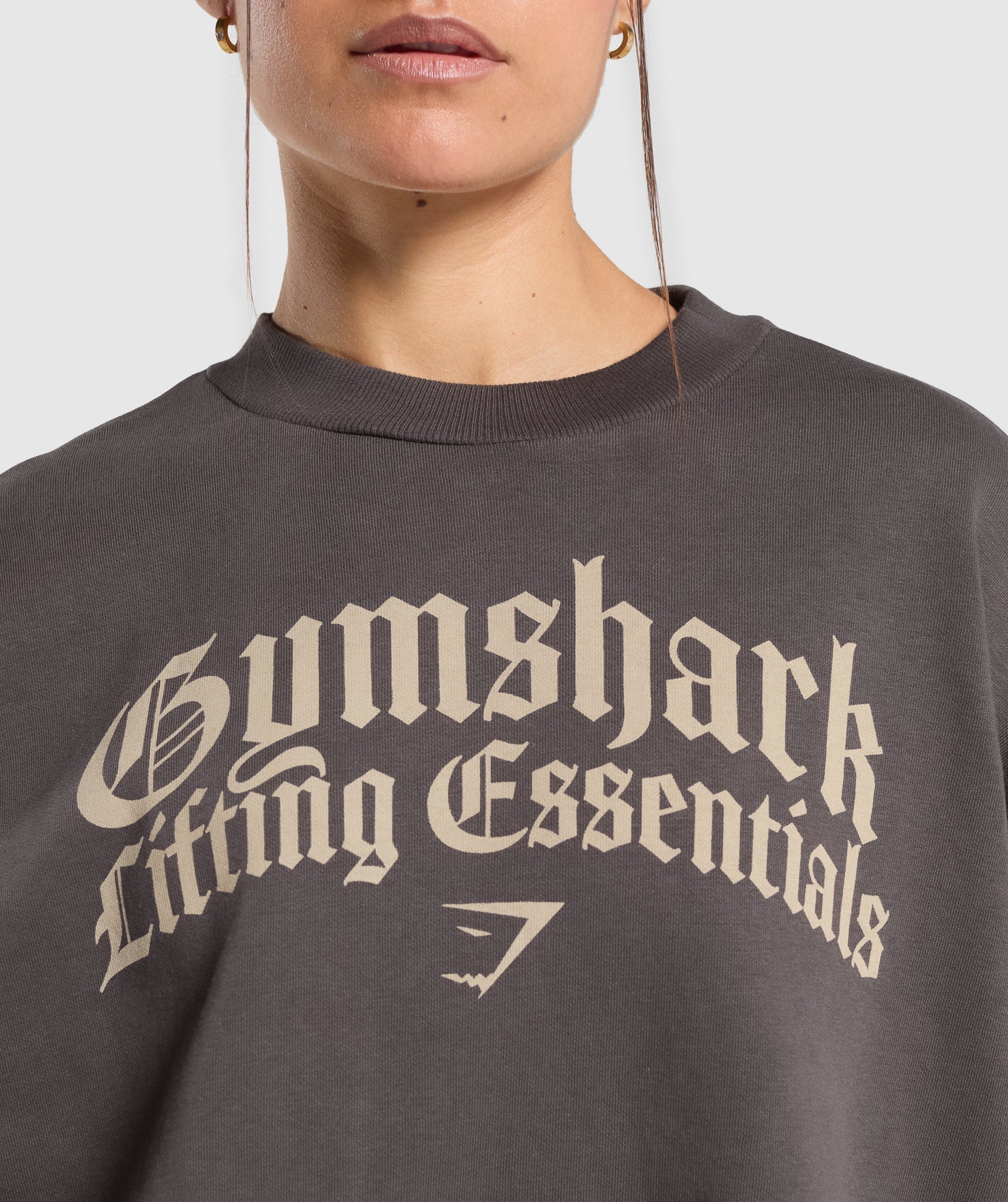 Lifting Essentials Oversized Sweatshirt - Greyed Purple