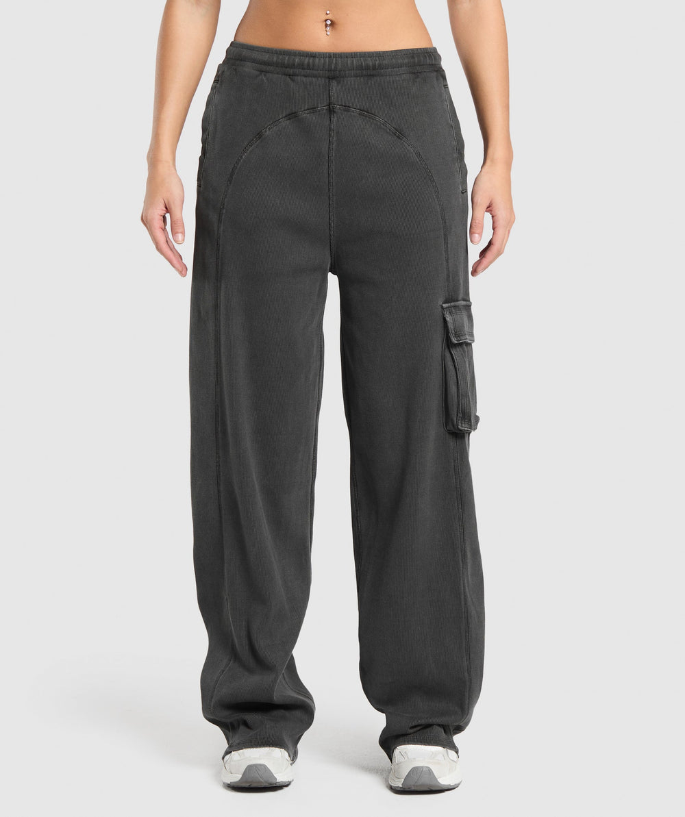 Rest Day Ribbed Joggers - Asphalt Grey