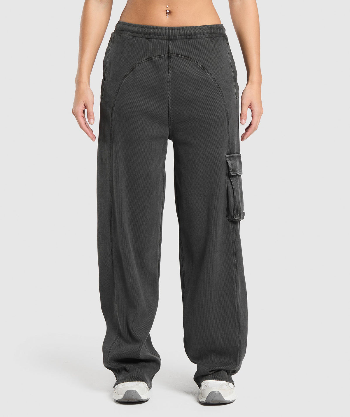 Rest Day Ribbed Joggers - Asphalt Grey