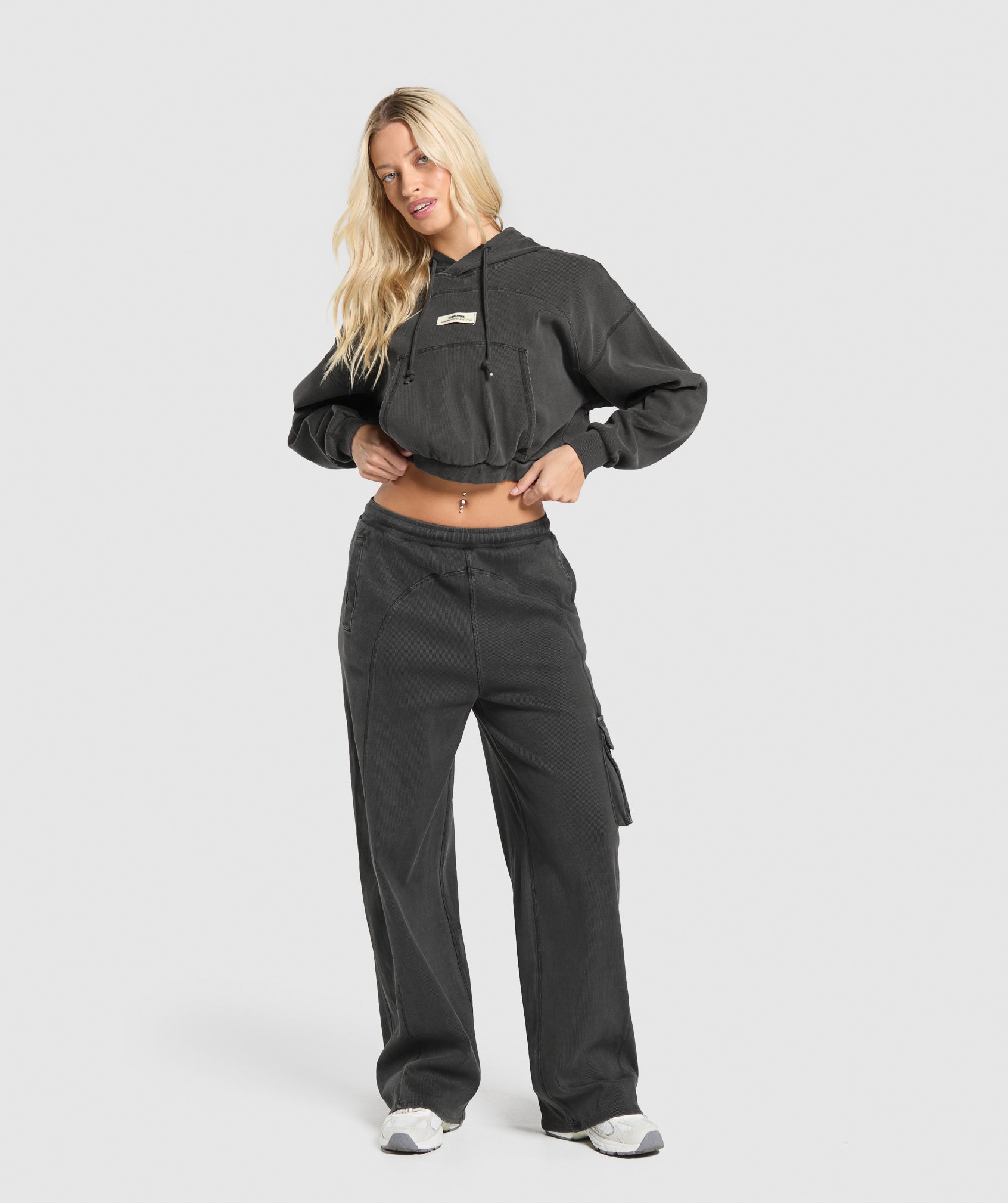 Rest Day Ribbed Joggers - Asphalt Grey