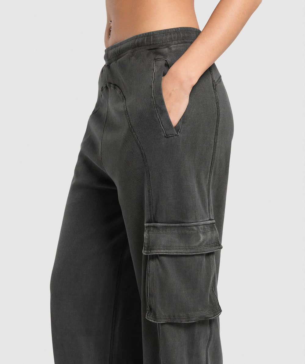 Rest Day Ribbed Joggers - Asphalt Grey