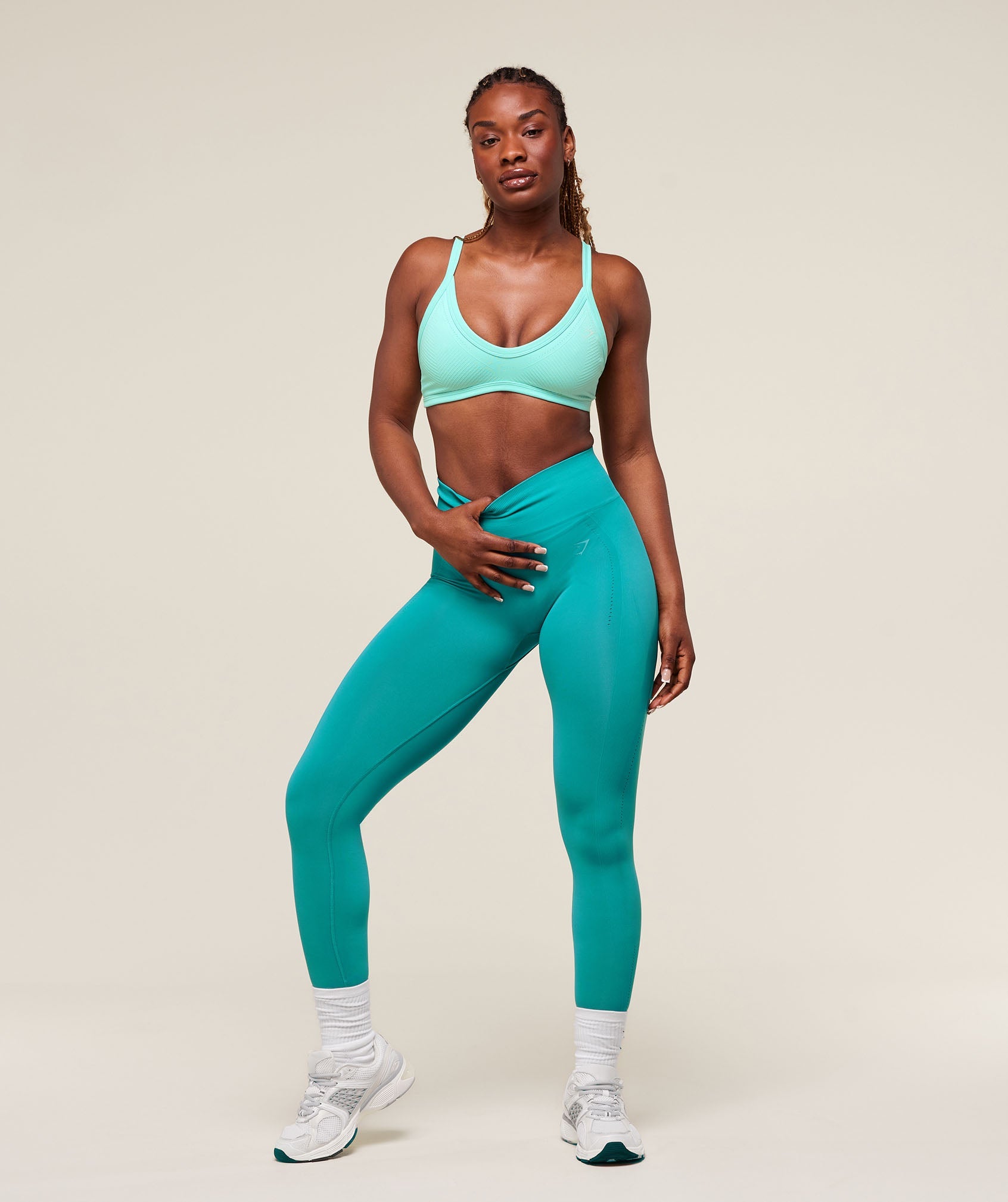 Energised Seamless Leggings - Jewel Teal