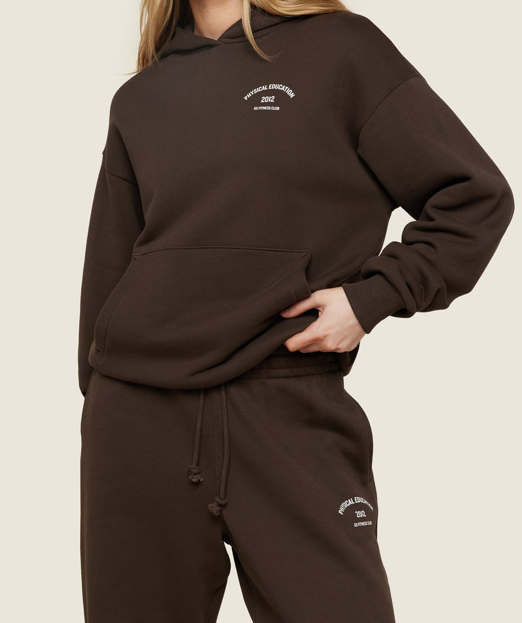 Phys Ed Graphic Hoodie - Archive Brown