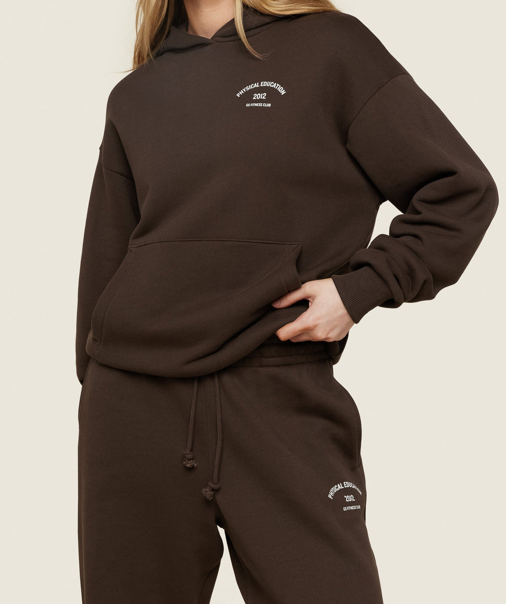 Phys Ed Graphic Hoodie - Archive Brown