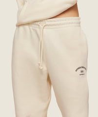 Phys Ed Graphic Sweatpants - Ecru White/Archive Brown