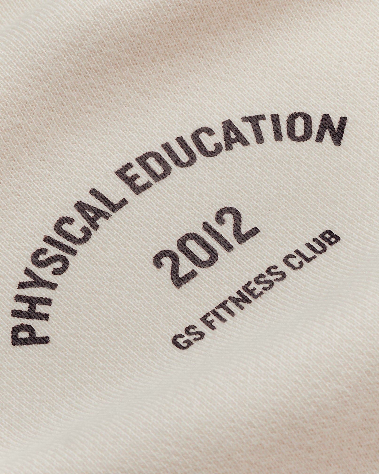 Phys Ed Graphic Sweatpants - Ecru White/Archive Brown