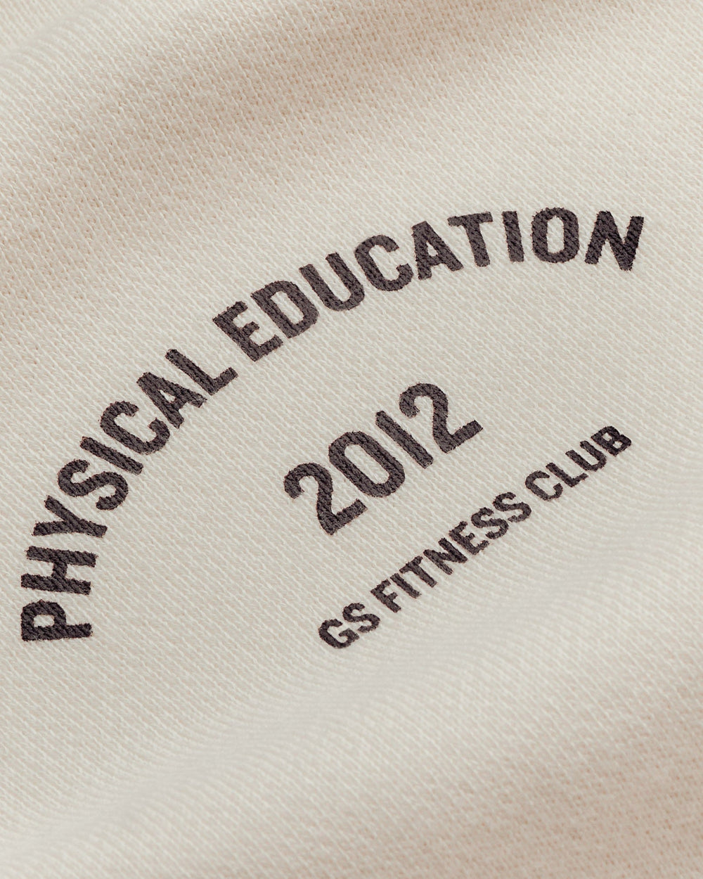 Phys Ed Graphic Sweatpants - Ecru White/Archive Brown