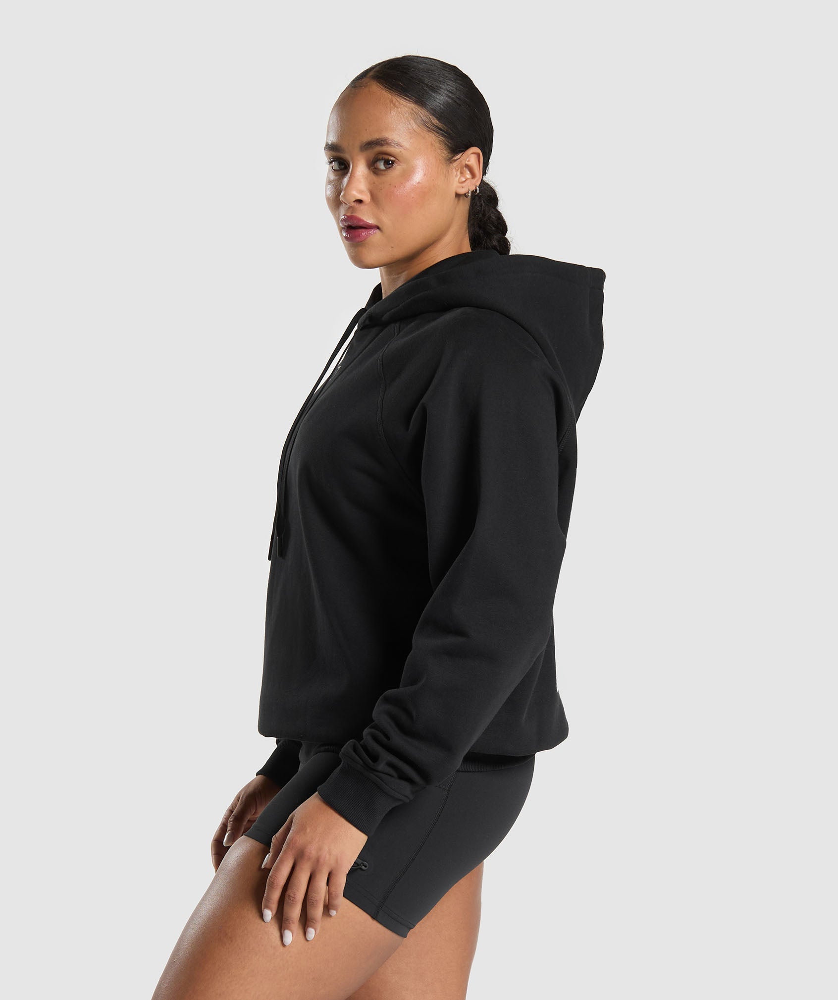 Graphic Reaper Oversized Hoodie - Black