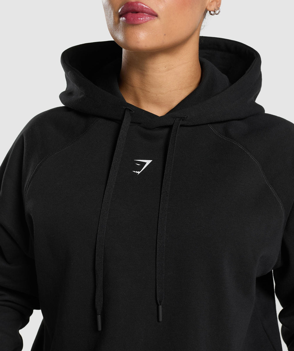 Graphic Reaper Oversized Hoodie - Black