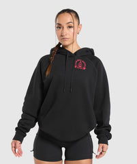 Heavy Duty Oversized Hoodie - Black