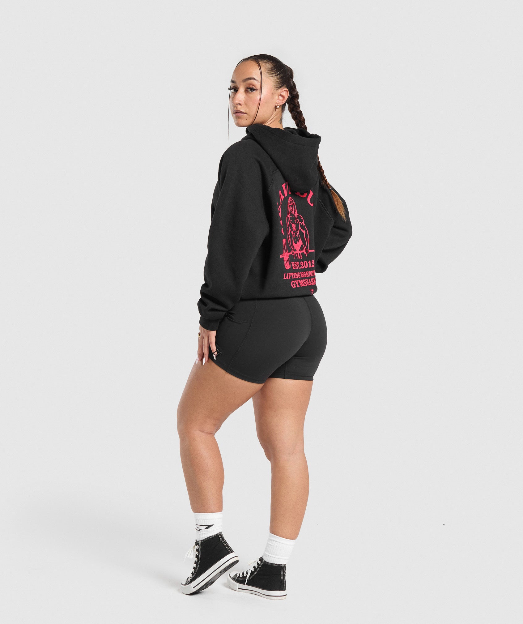 Heavy Duty Oversized Hoodie - Black