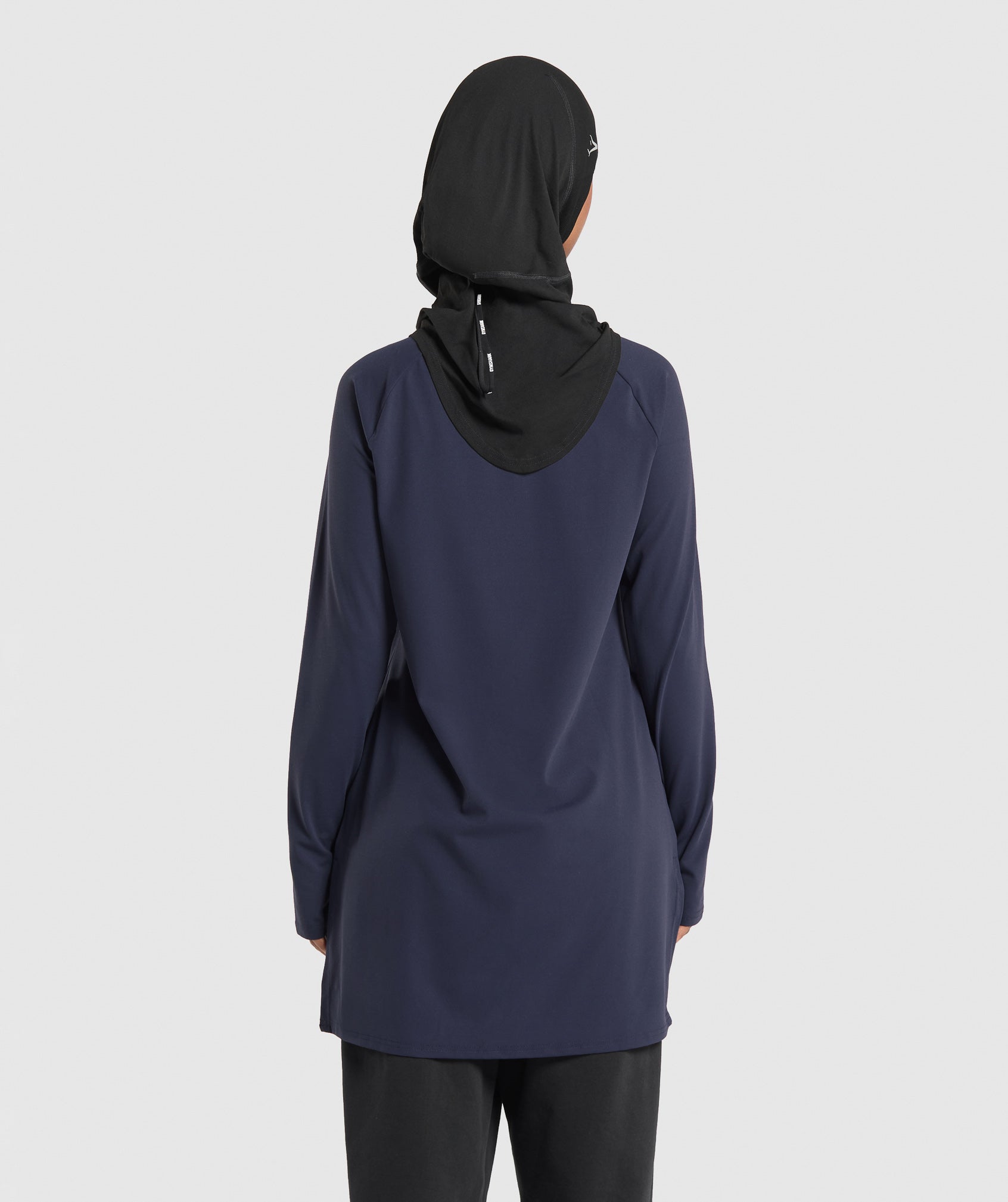 Long Line Long Sleeve Top - Heavy Blue