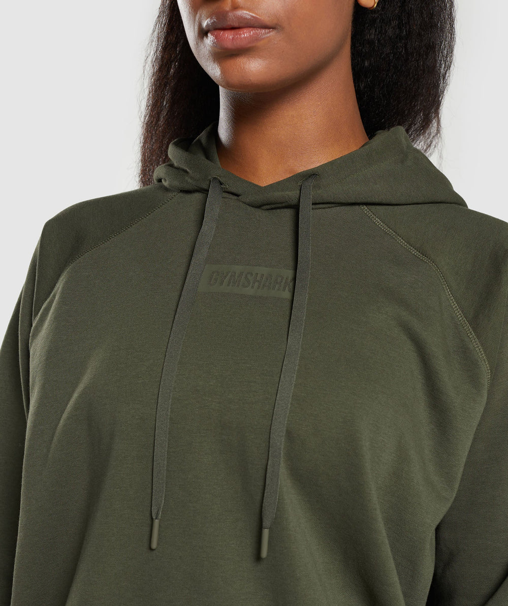 Block Oversized Hoodie - Winter Olive