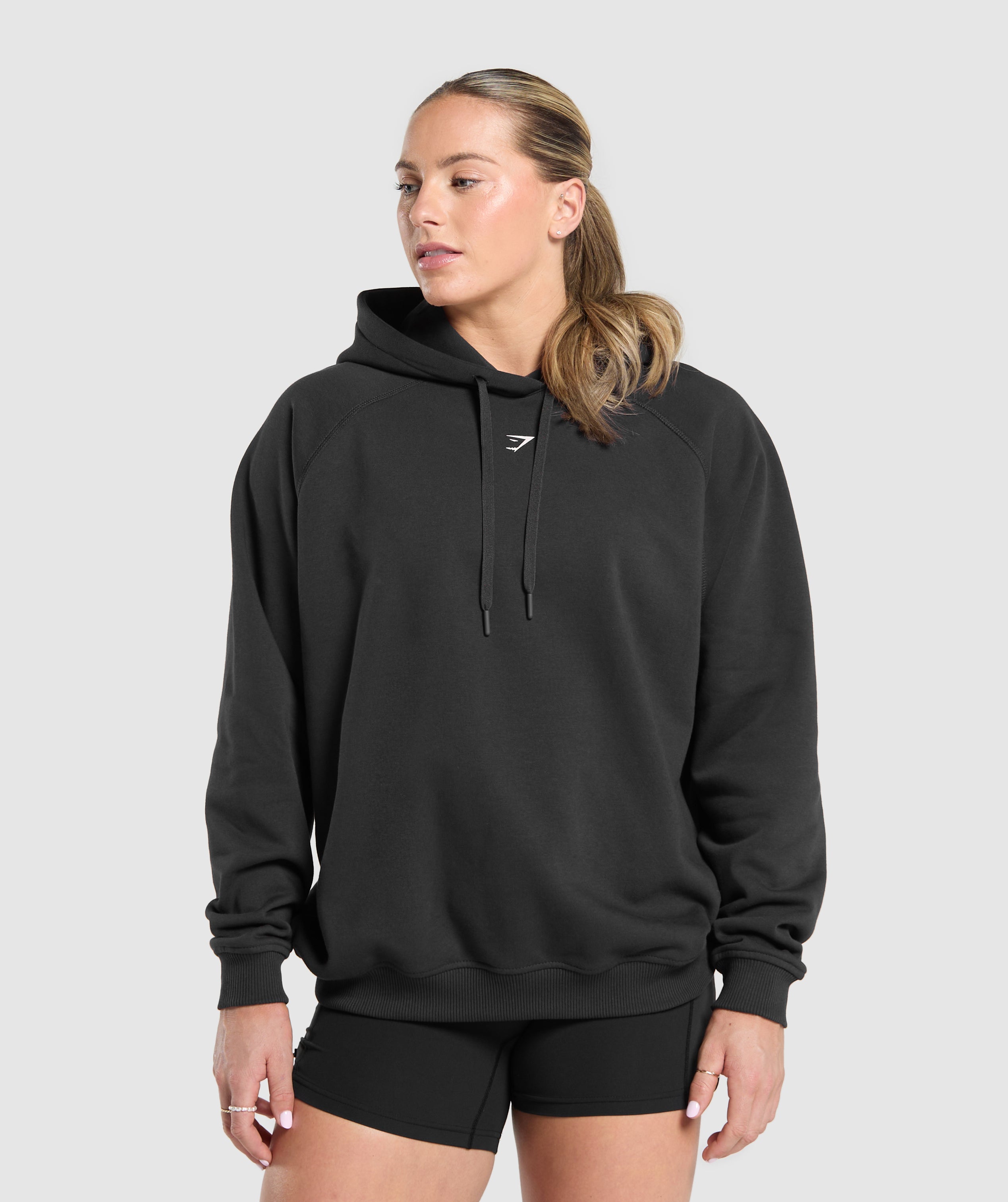 Lifting Club Graphic Brushed Hoodie - Black