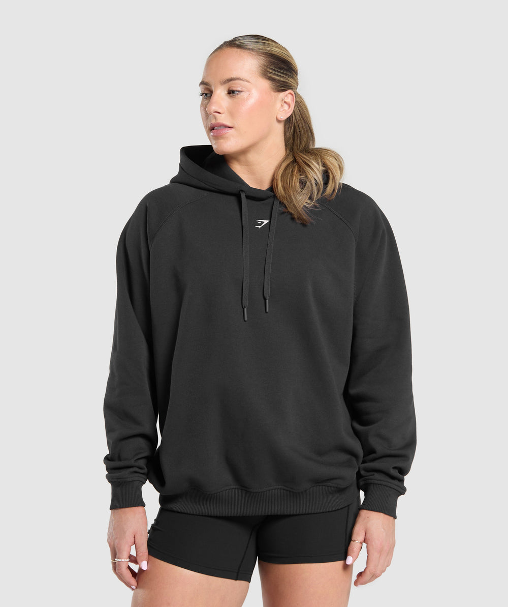 Lifting Club Graphic Brushed Hoodie - Black