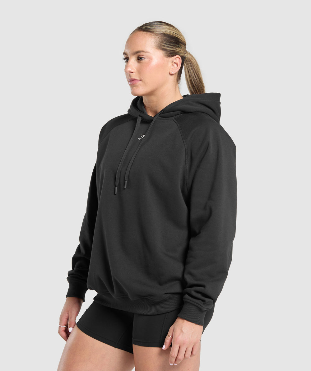 Lifting Club Graphic Brushed Hoodie - Black