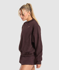 Rest Day Cotton Contour Pullover - Heritage Brown