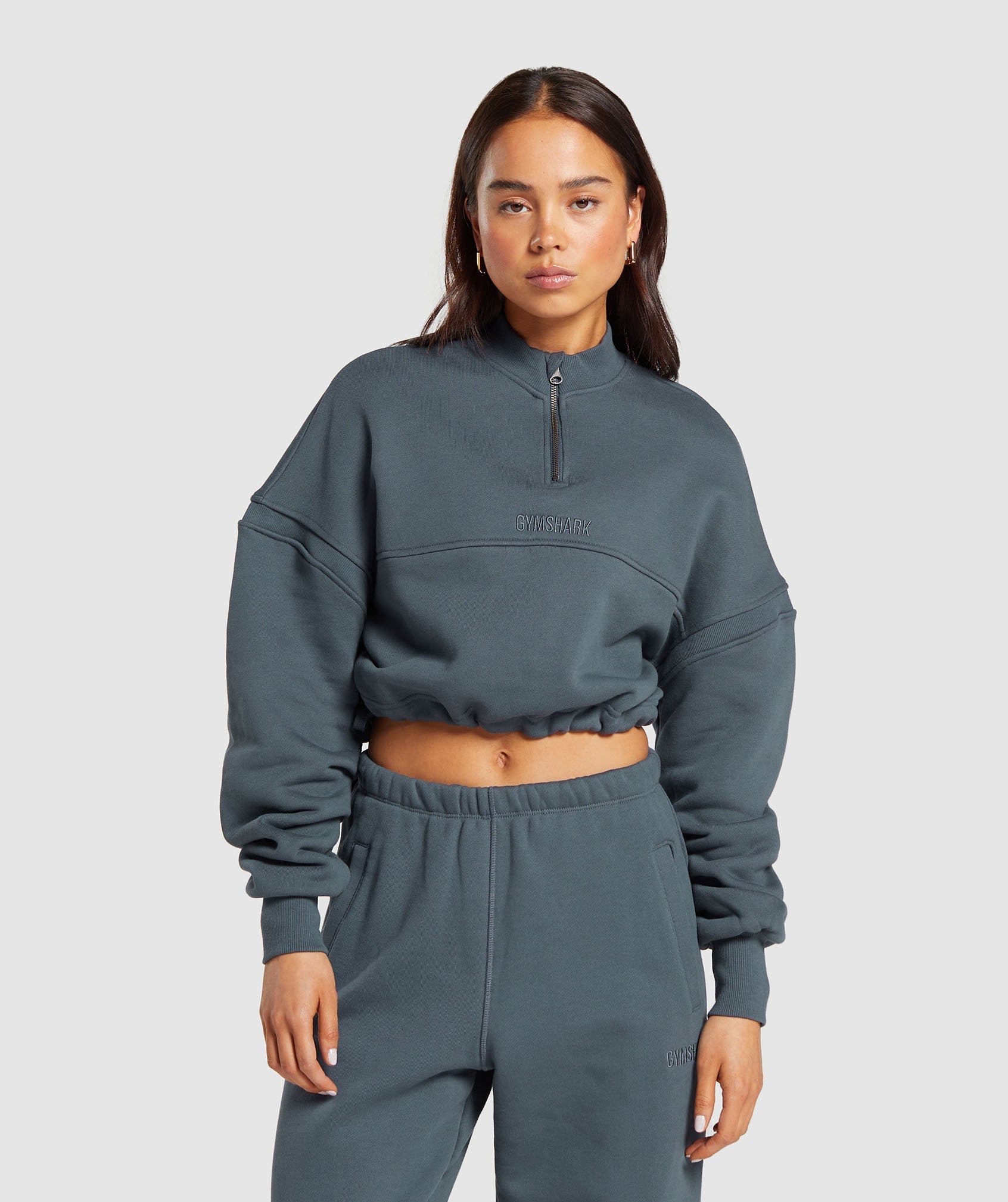 Heavyweight Loopback Sweat Pullover - Titanium Blue