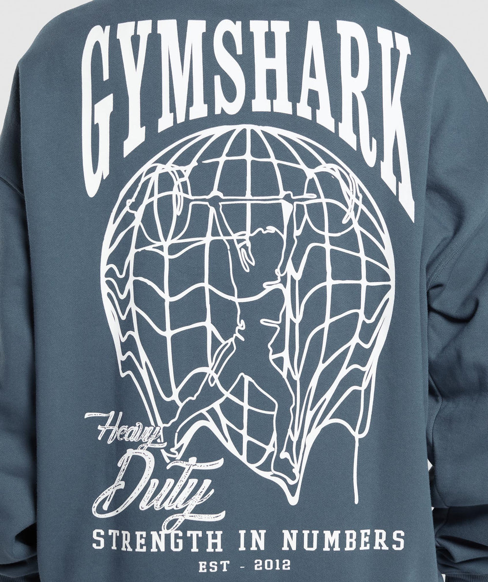 Strength In Numbers Hoodie - Cargo Blue