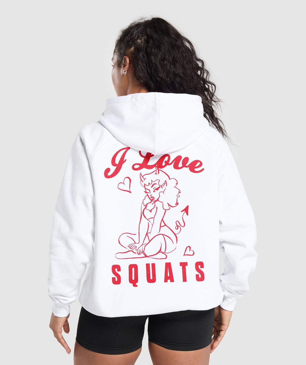 I Love Squats Hoodie - White