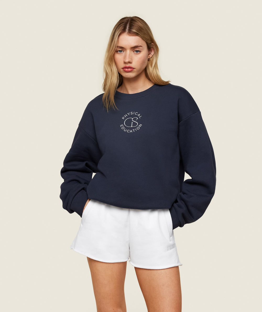 Phys Ed Logo Sweatshirt - Heavy Blue