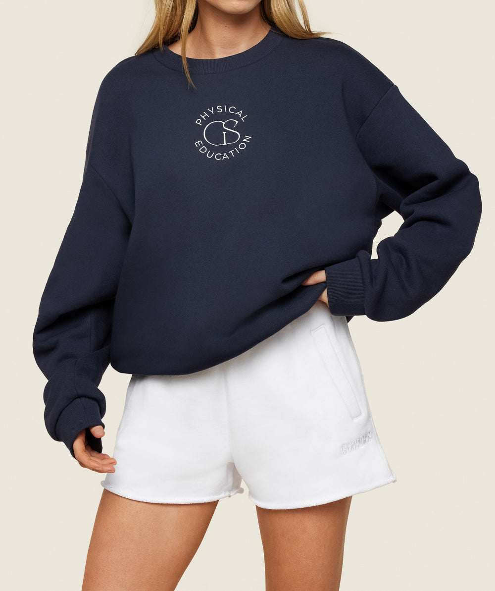 Phys Ed Logo Sweatshirt - Heavy Blue