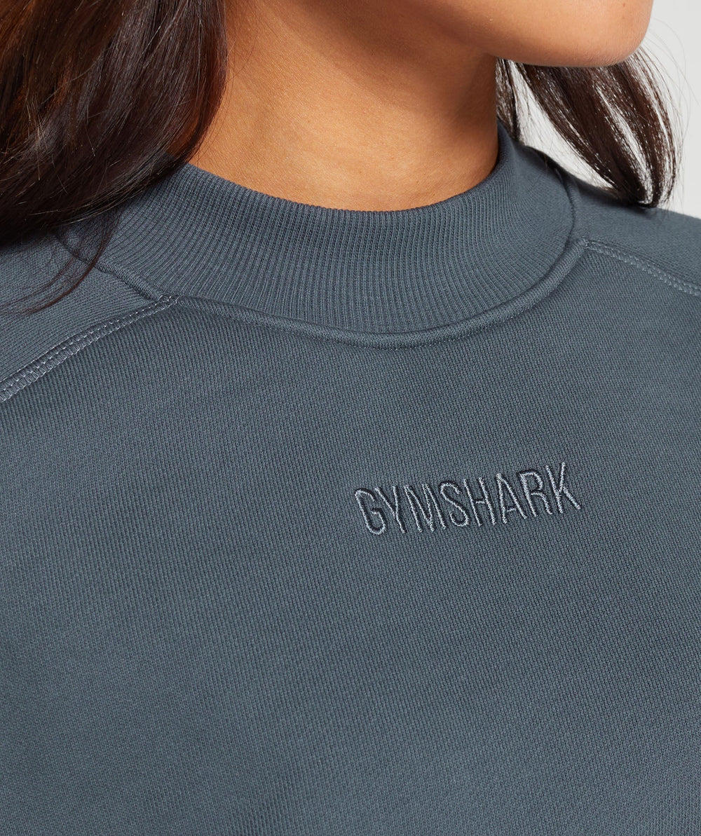 Loopback Sweat Pullover - Titanium Blue