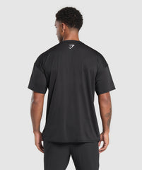 Script Graphic T-Shirt - Black