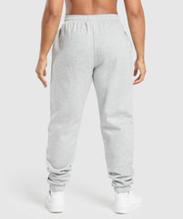 Bulking Season Brushed Joggers - Light Grey Marl
