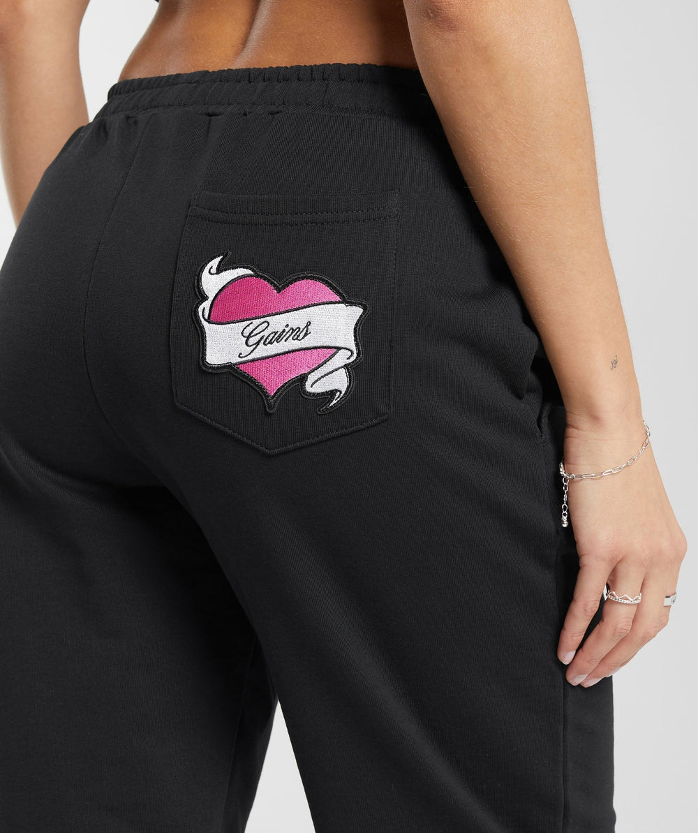 Tattoo Joggers - Black